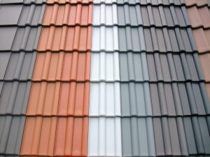 variety of roof colour coating from dark colour to light colour of roof